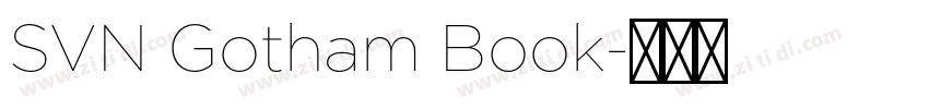 SVN Gotham Book字体转换